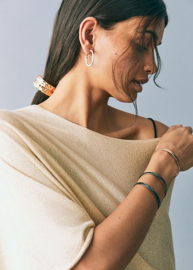Mango Strickcape aus Lurex 50% Rabatt für begrenzte Zeit