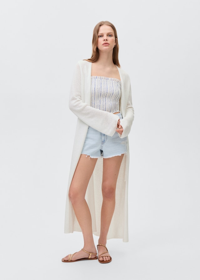 Mango Lange Strickjacke 2025