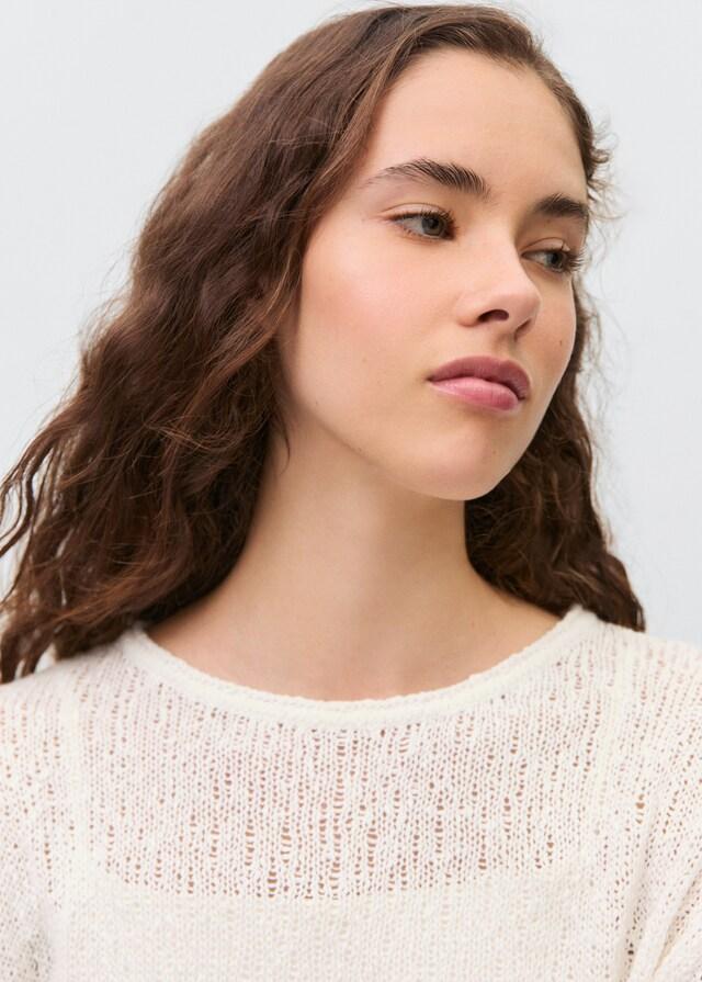 Mango Texturierter Strickpullover Outlet