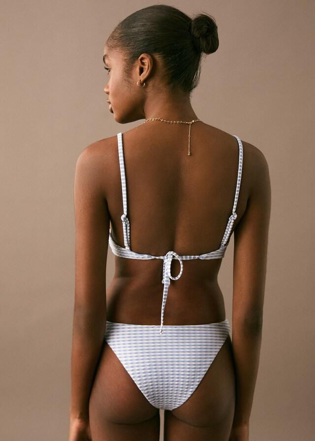 Mango Texturierter Bikini mi Schleife Günstiger Verkauf