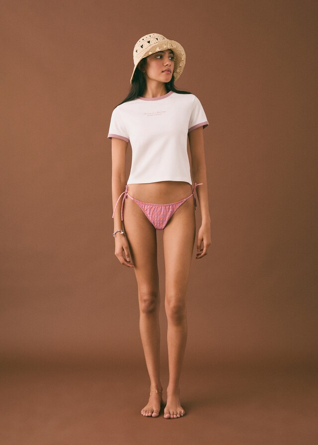 Mango Bikini mit Vichy-Muster Meist gekauft