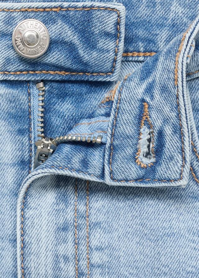 Mango Jeans-Minirock mit ausgefranstem Saum Kostenloser Versand