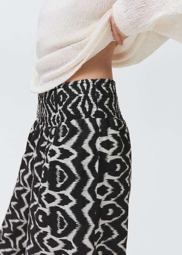 Mango Gerade Printhose Flash Sale
