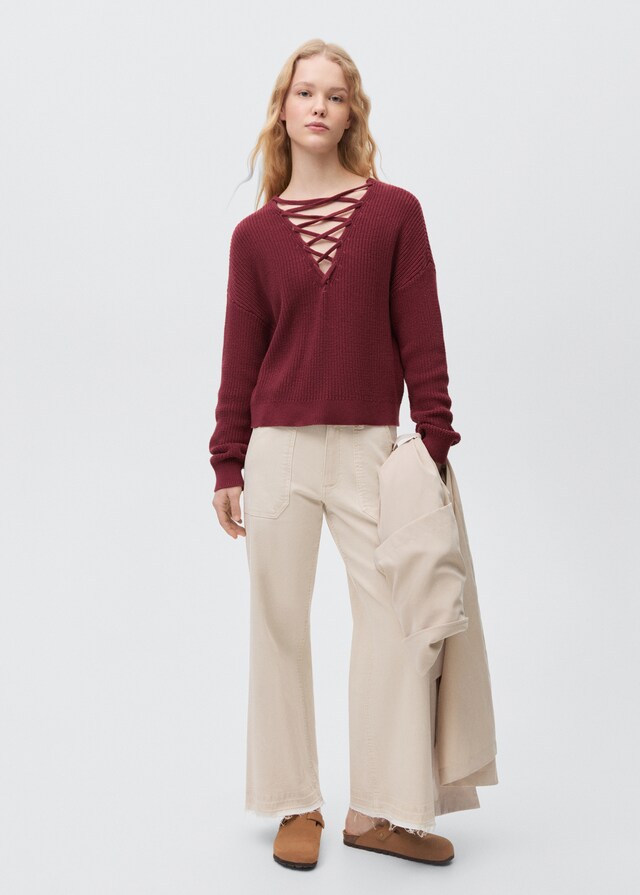 Mango Culotte-Jeans mit Taschen Begrenztes Angebot