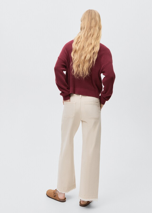 Mango Culotte-Jeans mit Taschen Begrenztes Angebot
