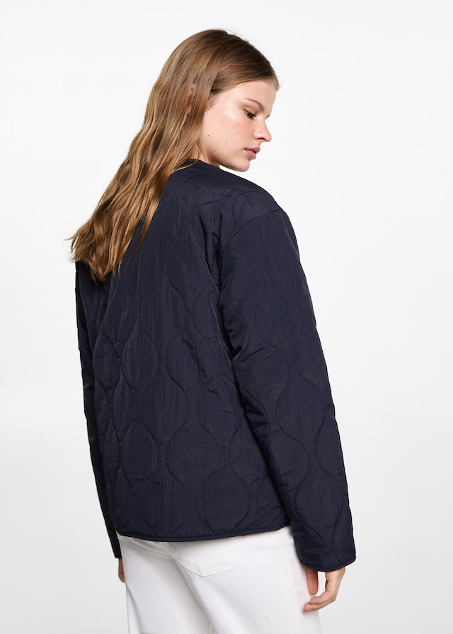 Mango Steppjacke mit Taschen Online Shopping