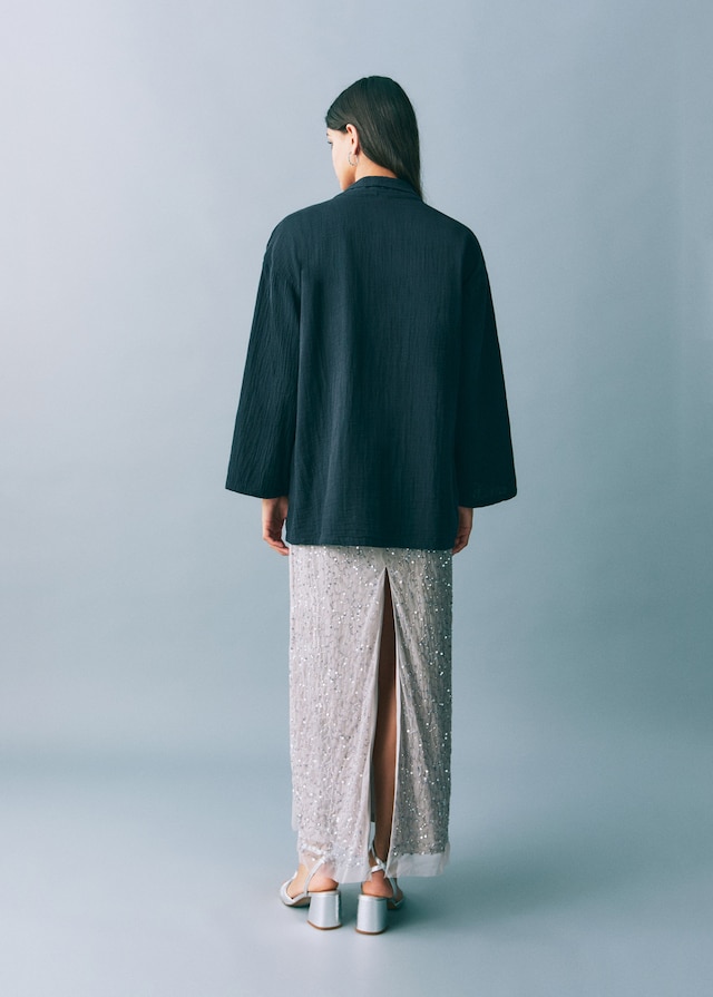 Mango Kimono-Jacke Bambula Black Friday