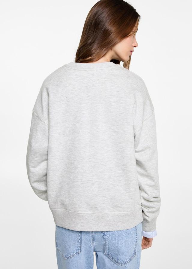 Mango Gemustertes Baumwoll-Sweatshirt Blitzangebot