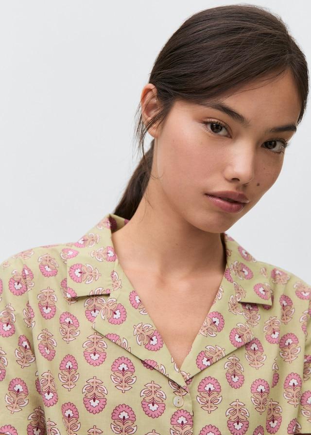 Mango Pyjama-Pack aus gemusterter Baumwolle Super Sparpreis