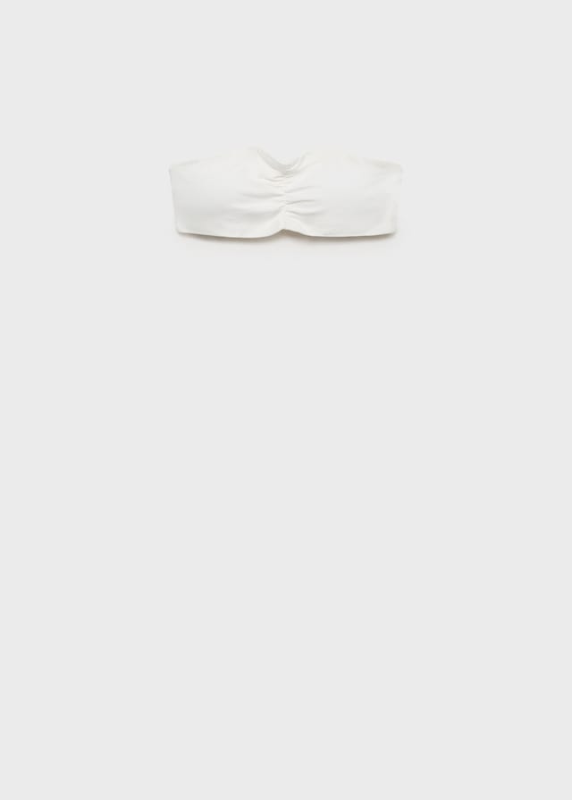 Mango Gerafftes Bandeau-Top Letzte 2 Tage