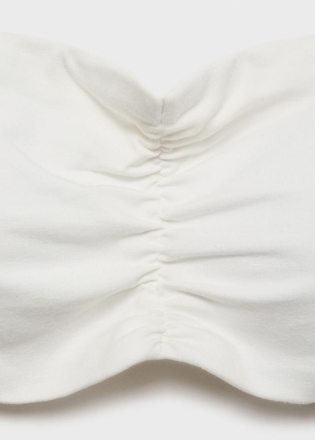 Mango Gerafftes Bandeau-Top Letzte 2 Tage