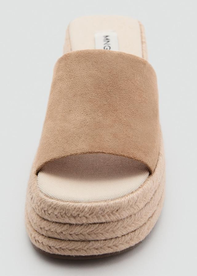 Mango Esparto Plateau-Sandaletten Sonderangebot der Fabrik