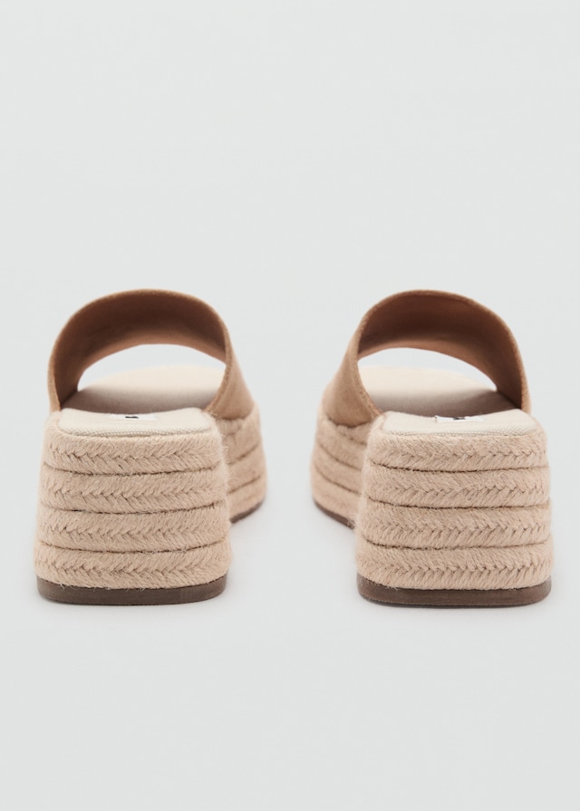 Mango Esparto Plateau-Sandaletten Sonderangebot der Fabrik