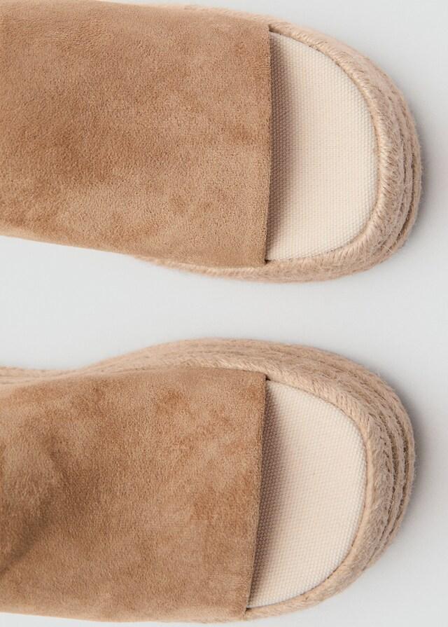 Mango Esparto Plateau-Sandaletten Sonderangebot der Fabrik