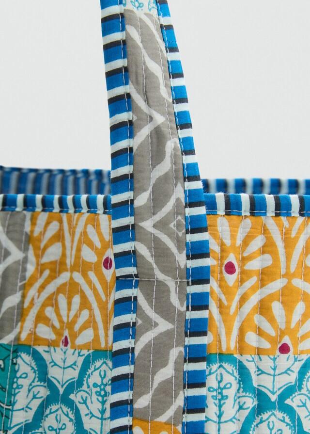 Mango Patchwork-Stepptasche Clearance-Verkauf