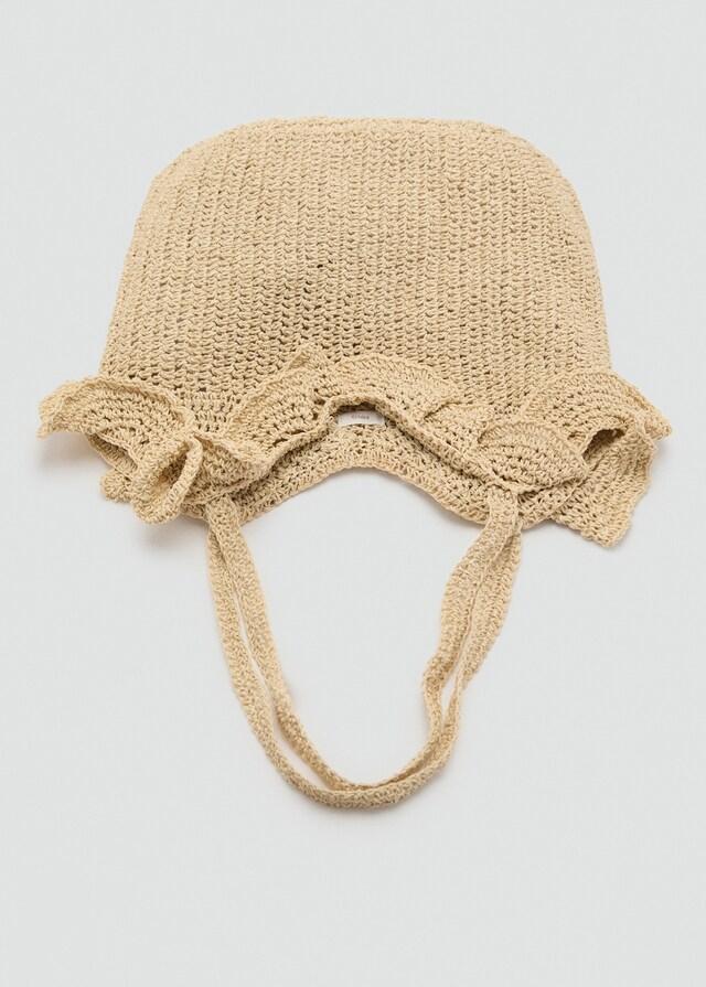 Mango Bucket Bag aus Naturfaser Kostenloser Versand international
