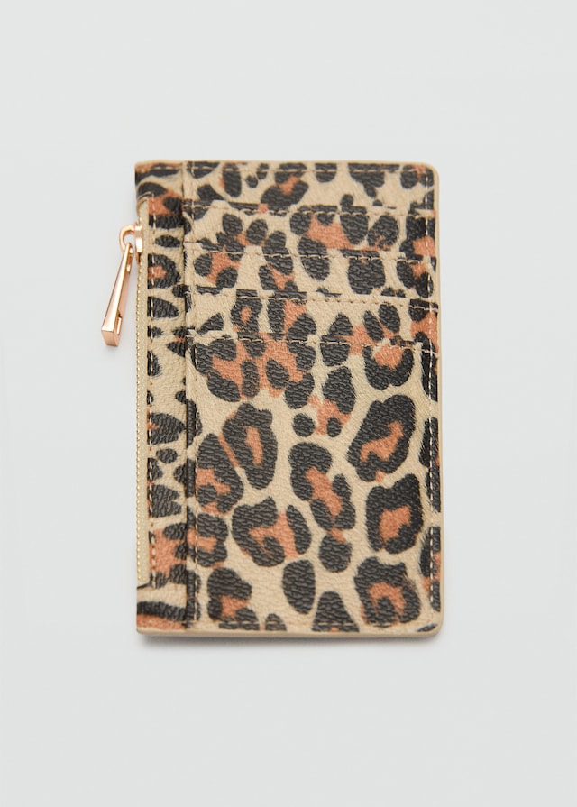 Mango Geldbörse mit Leder-Effekt und Leoparden-Print 2025
