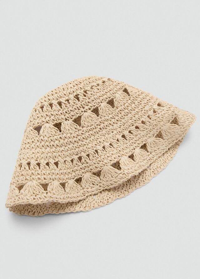 Mango Bucket Hat aus Stroh Lagerräumung