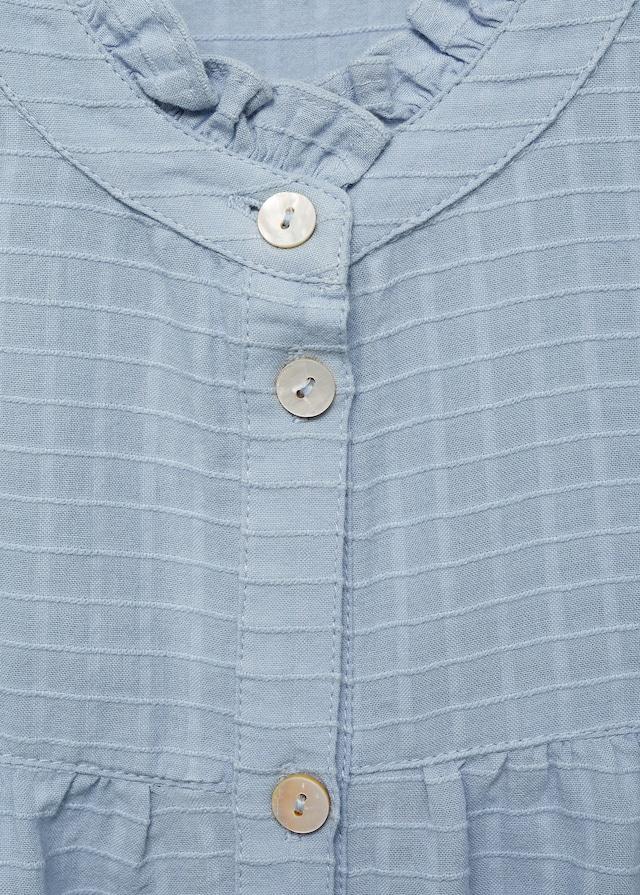 Mango Texturierte Karo-Bluse Online Outlet