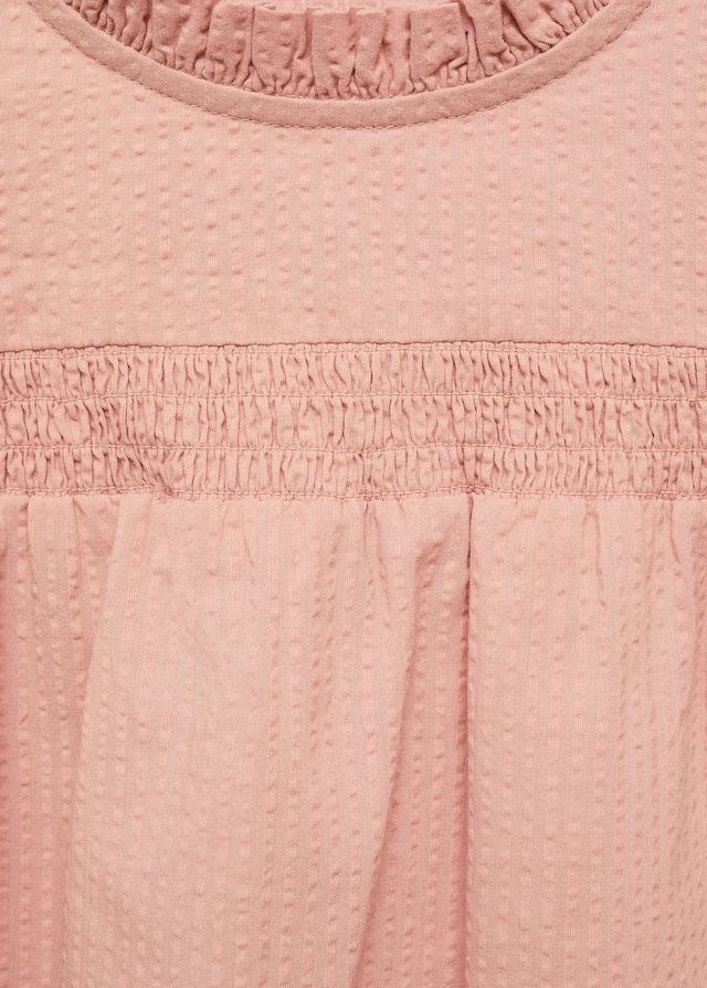 Mango Texturierte Baumwollbluse Zeitlich begrenztes Angebot