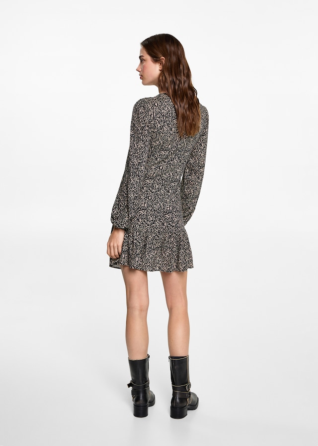 Mango Gekräuseltes Printkleid Bestseller