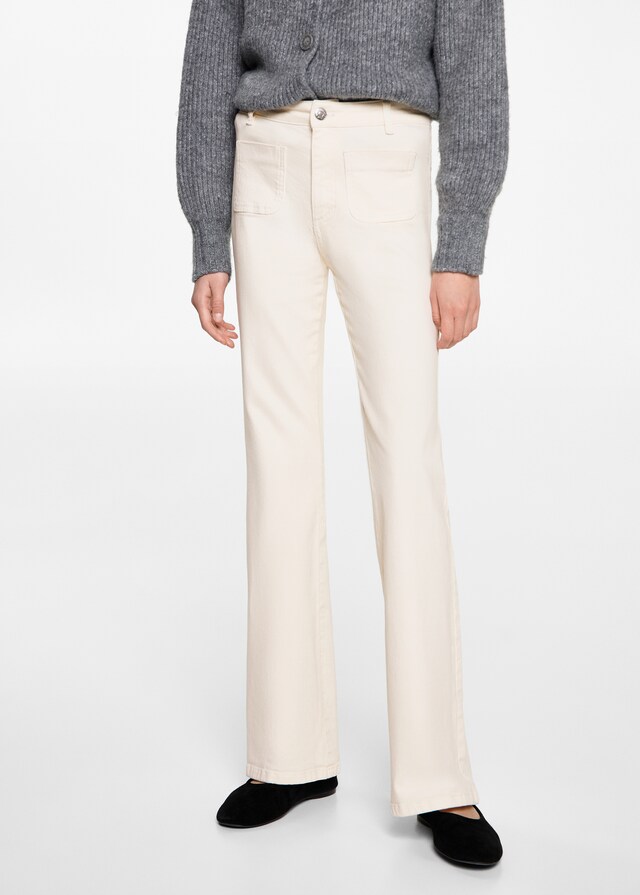 Mango Flared Jeans mit Taschen Räumungsverkauf