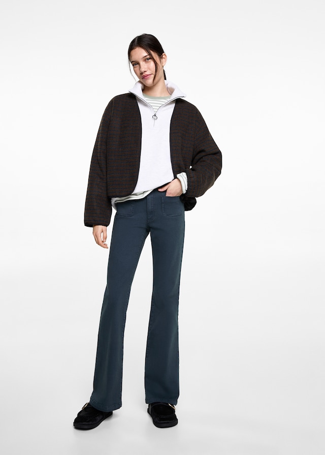 Mango Flared-Jeans mit Taschen Sonderangebote