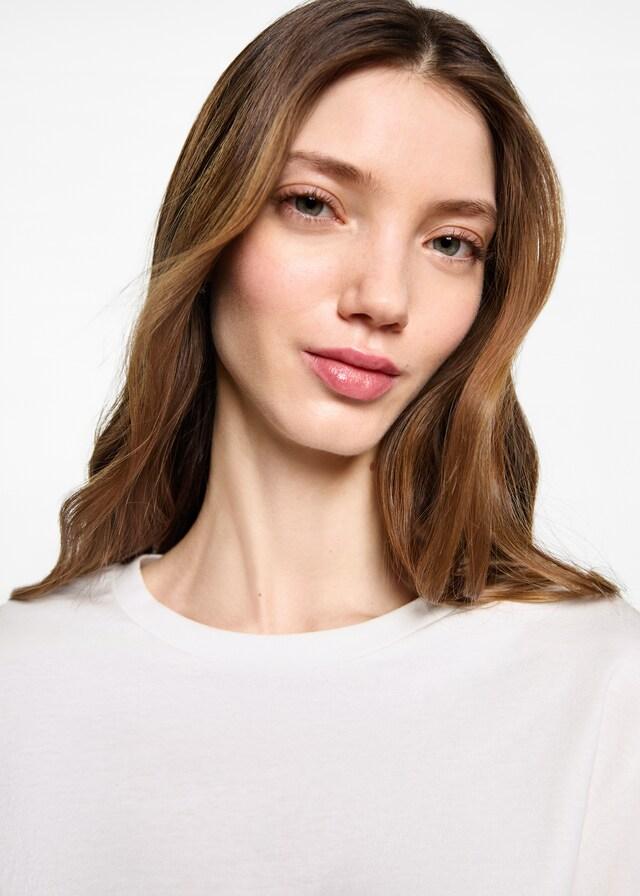 Mango T-Shirt mit geraffter Taille VIP-Rabatte