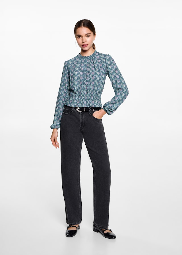 Mango Bluse mit Blumenmuster Neueste Stile