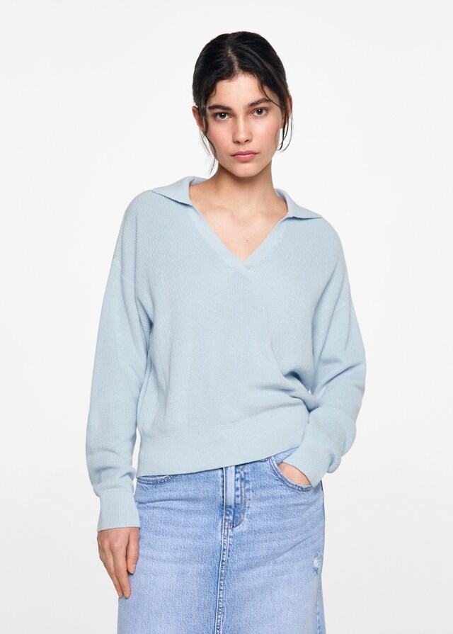 Mango Pullover mit Polo-Kragen Begrenzt auf 3 Tage