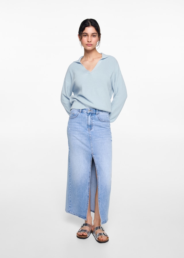 Mango Pullover mit Polo-Kragen Begrenzt auf 3 Tage