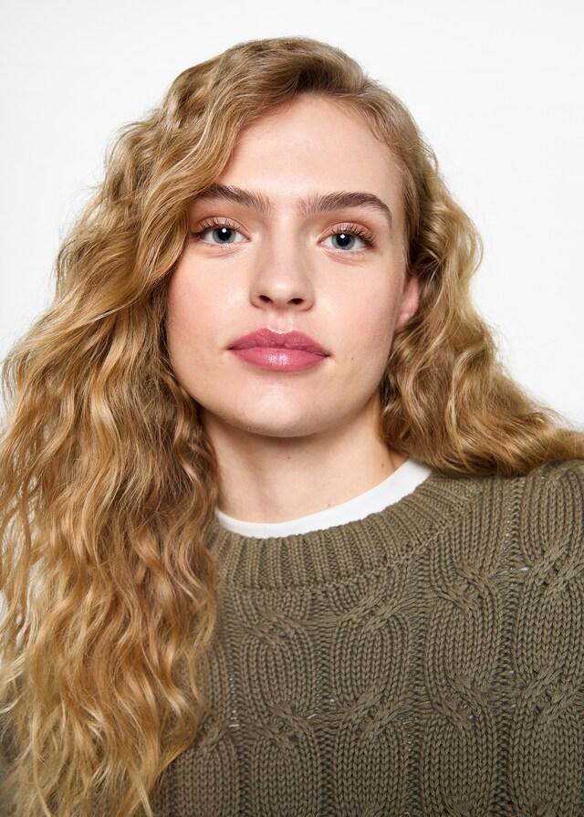 Mango Pullover mit Zopfmuster Speichern exportieren