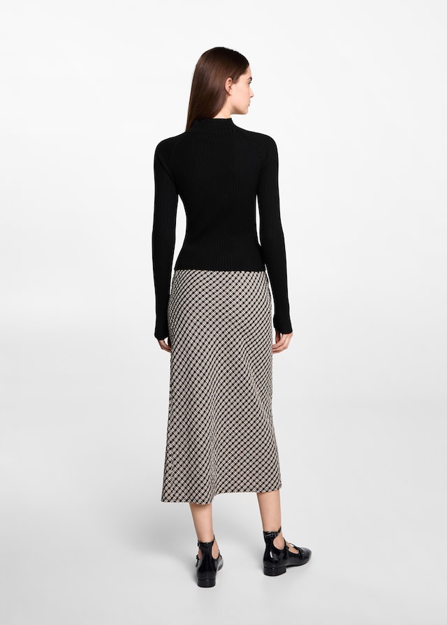 Mango Ripp-Pullover mit Rollkragen Black Friday Preise