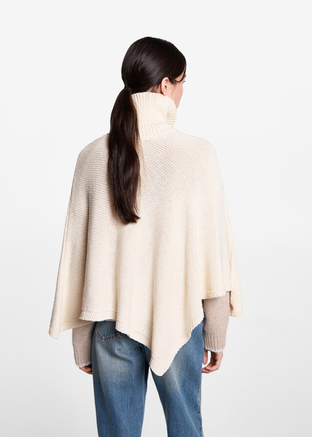 Mango Strickponcho Im Verkauf