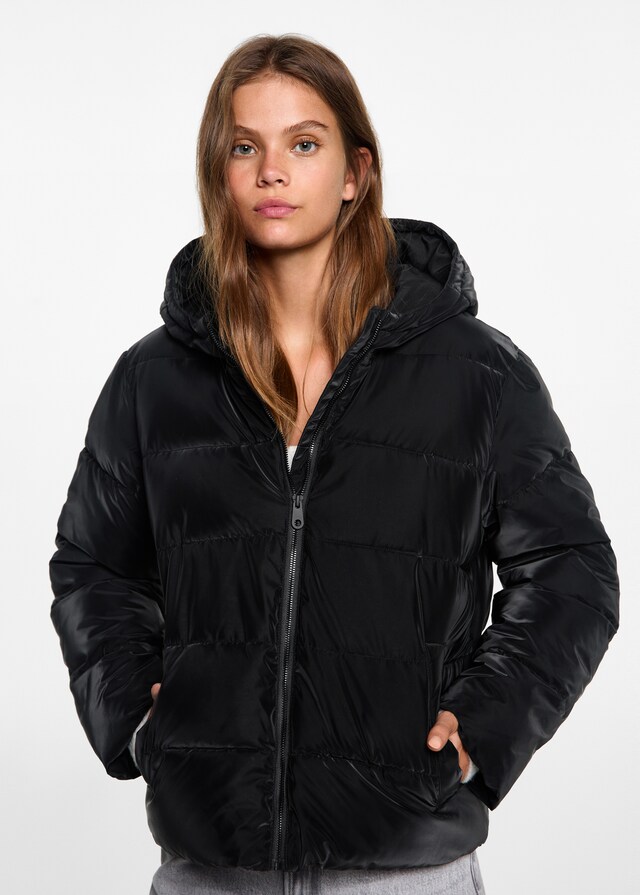 Mango Stepp-Anorak mit Kapuze Auslauf