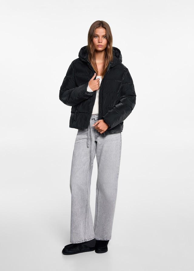 Mango Stepp-Anorak mit Kapuze Auslauf