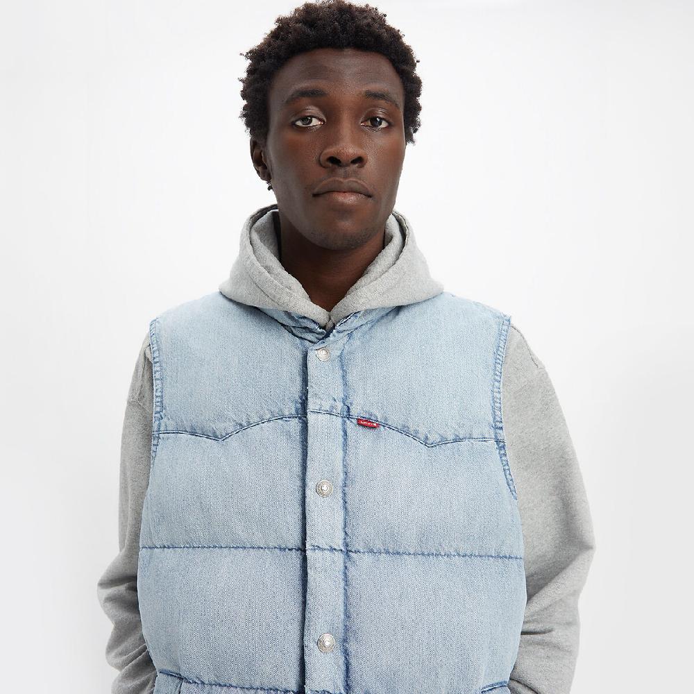laredoute Gestepptes Jeans-Gilet hellblau LEVI'S Bis zu 60% Rabatt