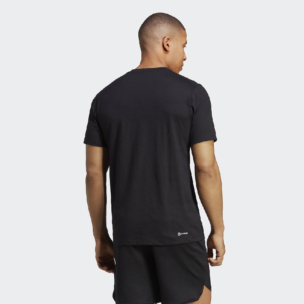laredoute T-Shirt mit rundem Ausschnitt schwarz adidas Performance Günstig kaufen