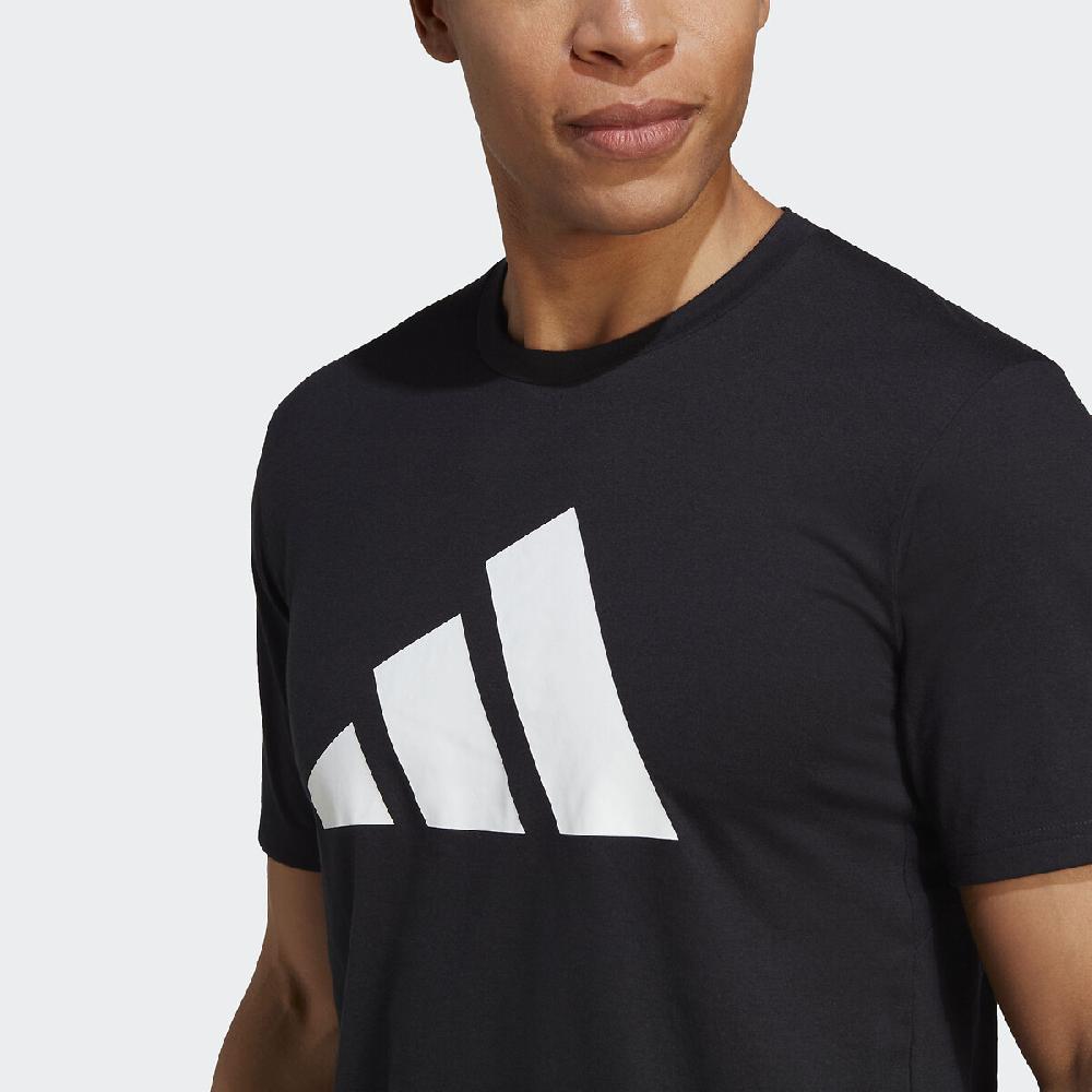 laredoute T-Shirt mit rundem Ausschnitt schwarz adidas Performance Günstig kaufen