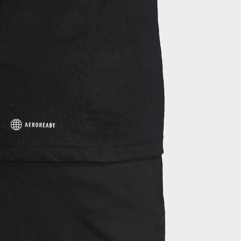 laredoute T-Shirt mit rundem Ausschnitt schwarz adidas Performance Günstig kaufen