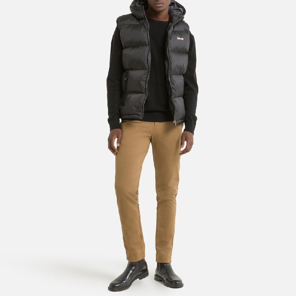 laredoute Ärmelloses Stepp-Gilet Idaho 2V mit Kapuze schwarz SCHOTT Exklusive Angebote