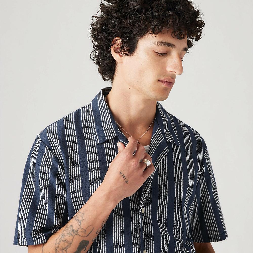 laredoute Gestreiftes Kurzarm-Hemd Baumwolljersey blau gestreift LEVI'S Bestseller