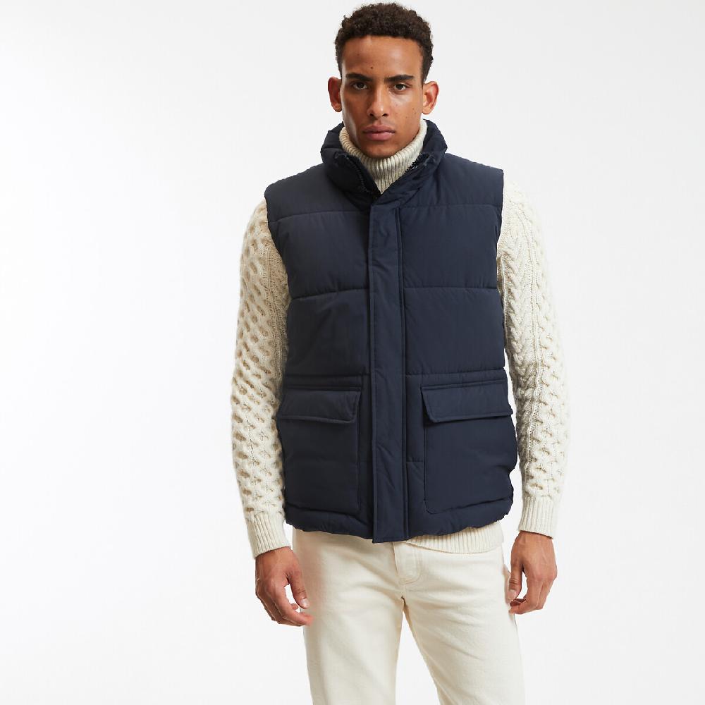 laredoute Kurzes Steppgilet für die Übergangszeit Stehkragen dark navy LA REDOUTE COLLECTIONS