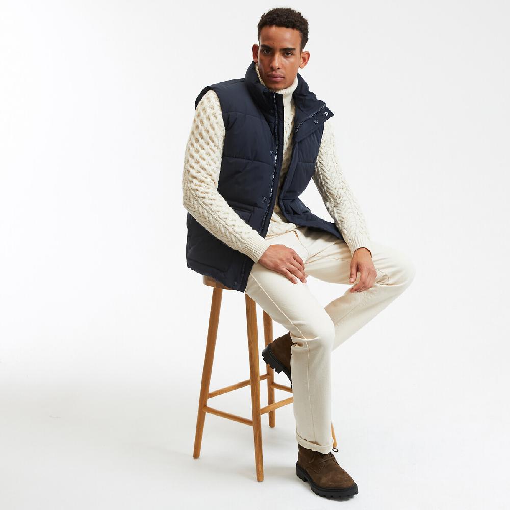 laredoute Kurzes Steppgilet für die Übergangszeit Stehkragen dark navy LA REDOUTE COLLECTIONS Neueste Stile