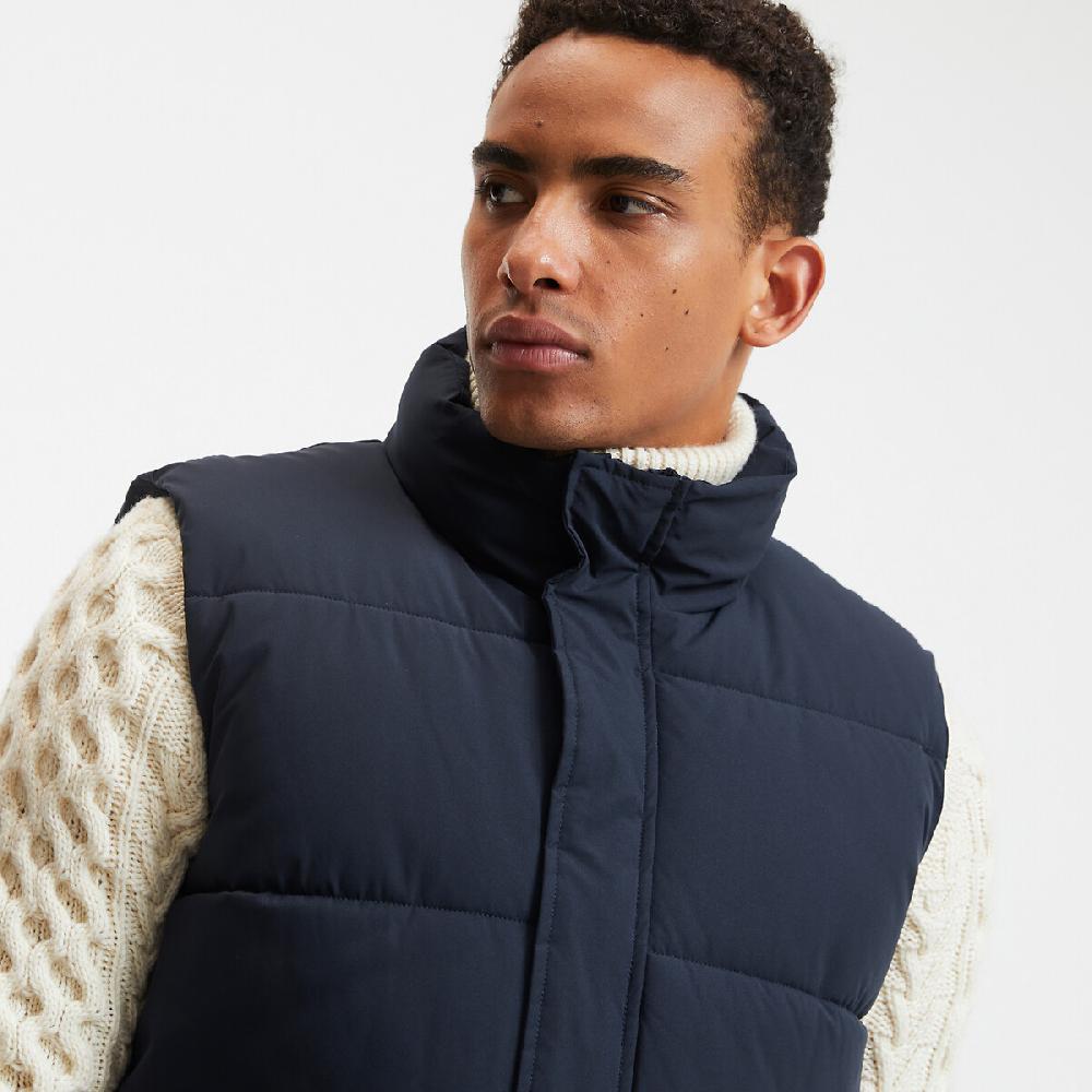 laredoute Kurzes Steppgilet für die Übergangszeit Stehkragen dark navy LA REDOUTE COLLECTIONS Neueste Stile