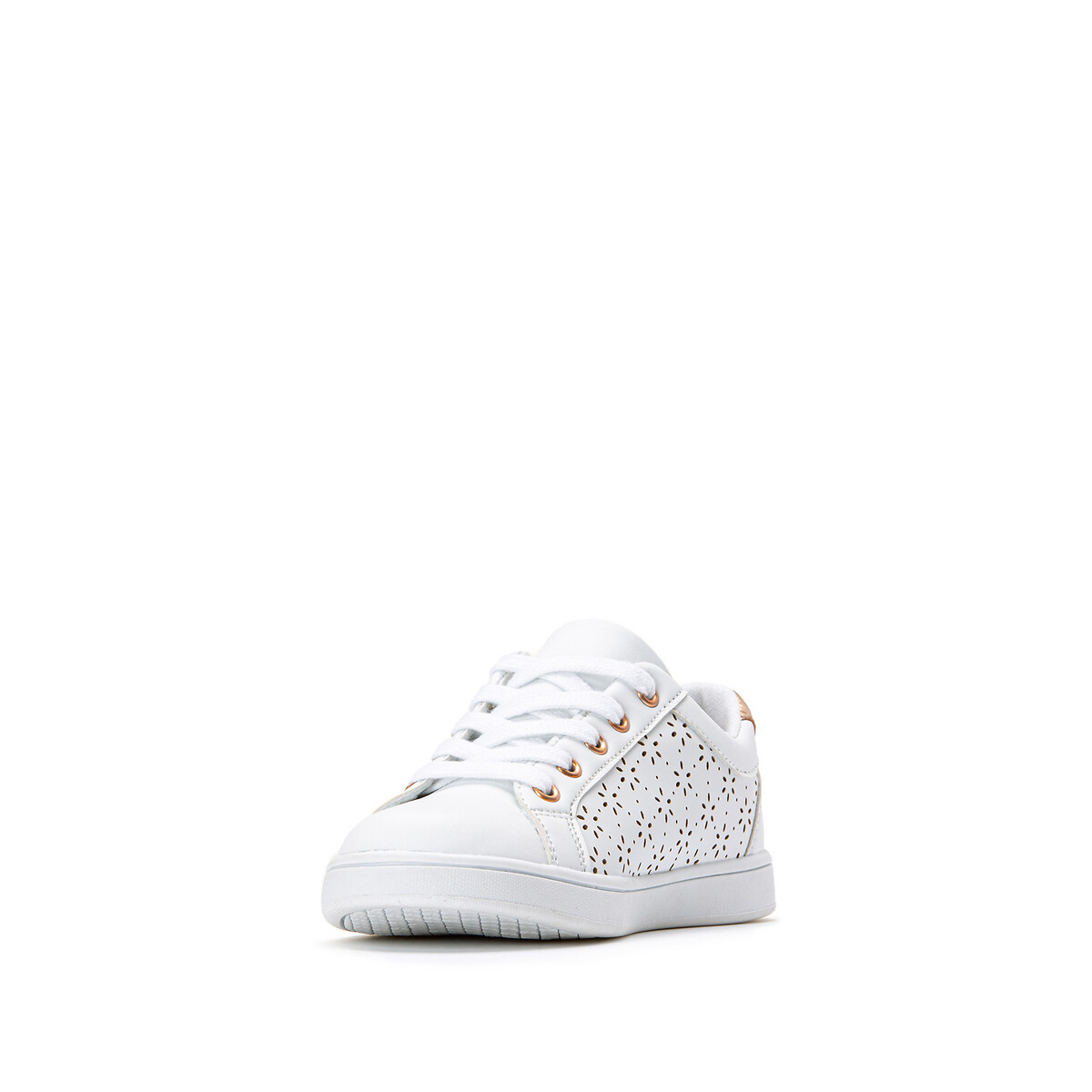 laredoute Sneakers mit Lochmuster Schnürung weiss LA REDOUTE COLLECTIONS Zeitbegrenzte Promotion