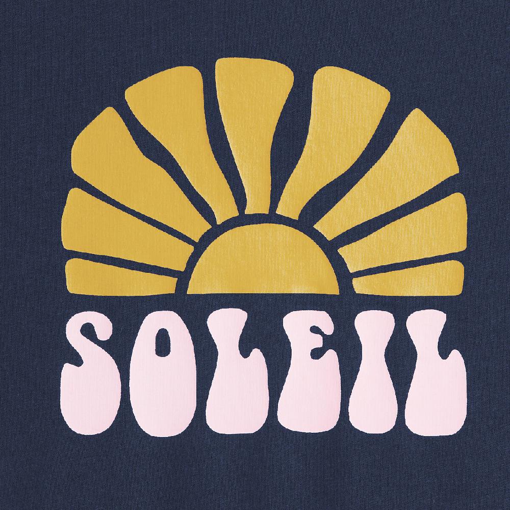 laredoute T-Shirt mit rundem Ausschnitt & Sonnen-Print marine LA REDOUTE COLLECTIONS Vierteljährliche Förderung