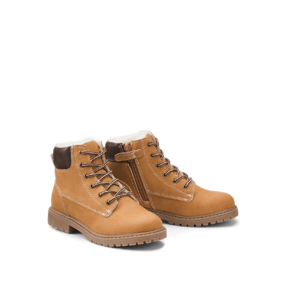 laredoute Gefütterte Boots Schnürung und Reissverschluss kamel LA REDOUTE COLLECTIONS
