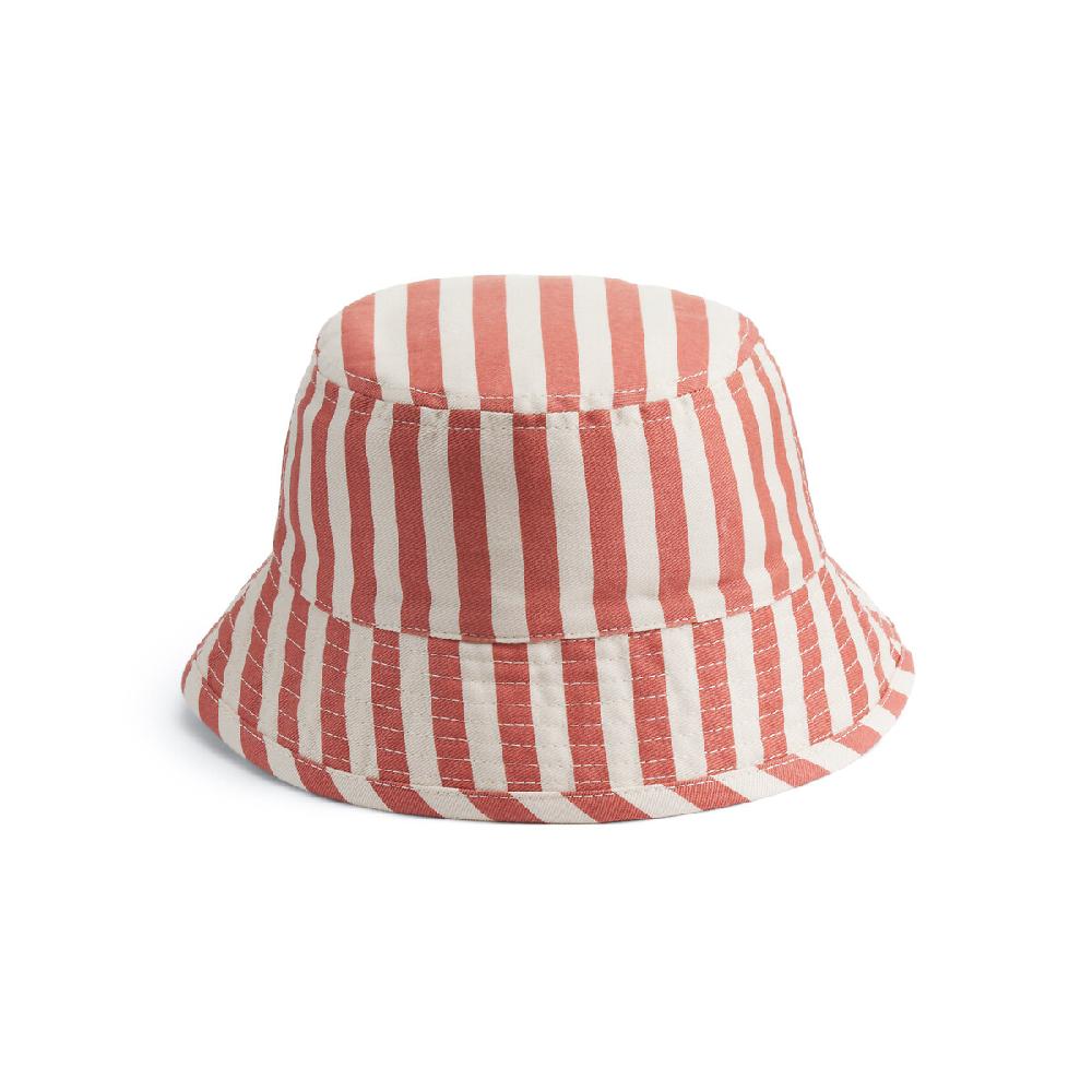 laredoute Gestreifter Bob-Hut aus Baumwolle rosa weiss gestreift LA REDOUTE COLLECTIONS