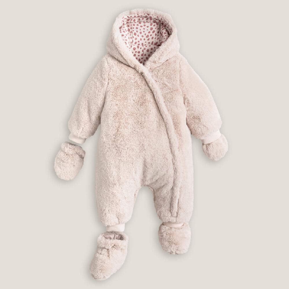 laredoute Kuscheliger Overall mit Kapuze rosa LA REDOUTE COLLECTIONS